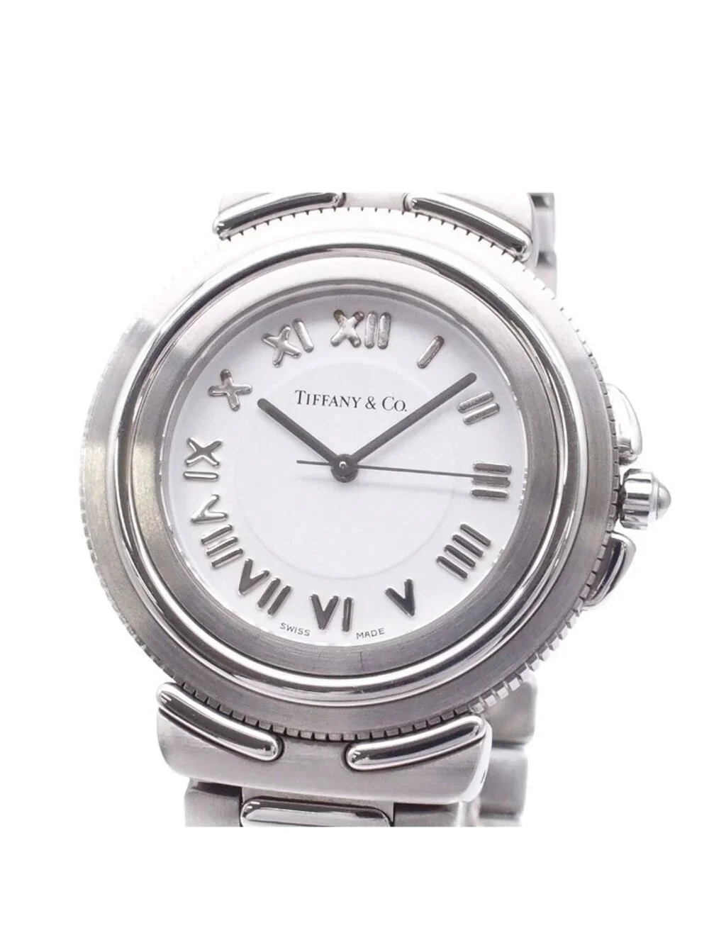 Tiffany & Co Intaglio White Dial SS Watch